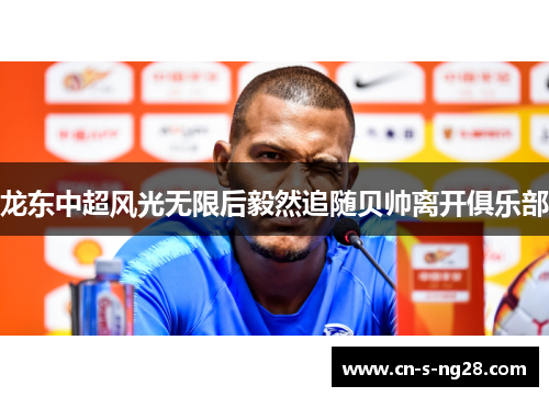 龙东中超风光无限后毅然追随贝帅离开俱乐部